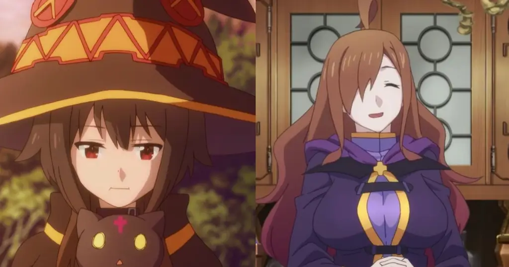 Gambar para karakter Konosuba bersama-sama