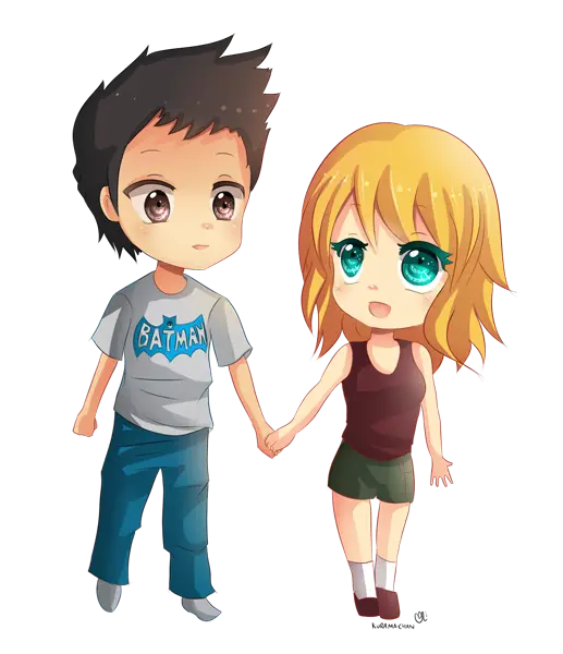 Gambar pasangan anime chibi yang romantis