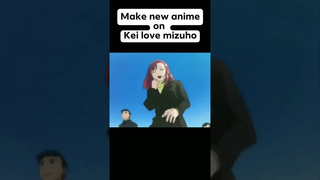 Pasangan anime dalam adegan mesra