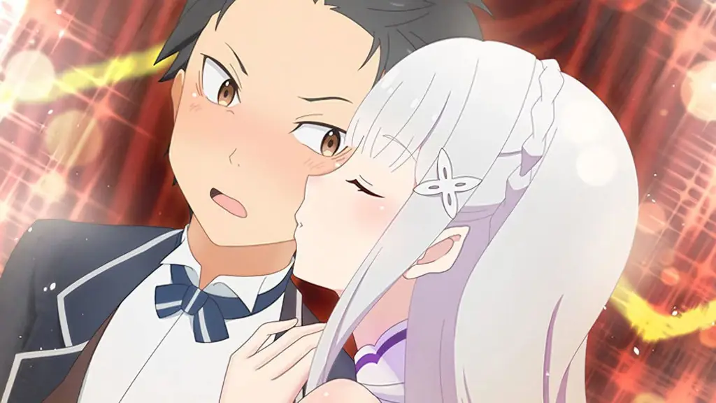 Pasangan anime romance isekai dalam dunia fantasi