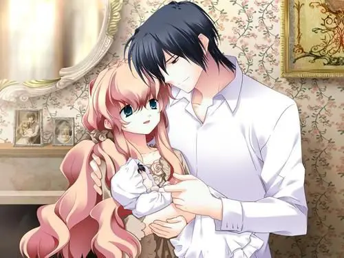 Pasangan Anime dan Kehamilan Gambar pasangan anime yang sedang menunggu bayi