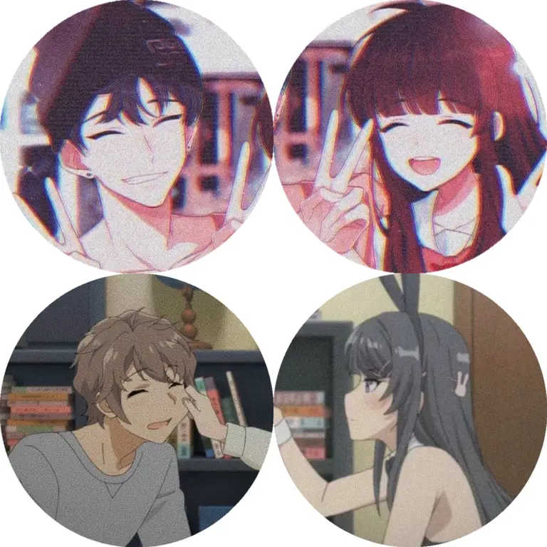 Gambar profil pasangan anime yang lucu dan menggemaskan