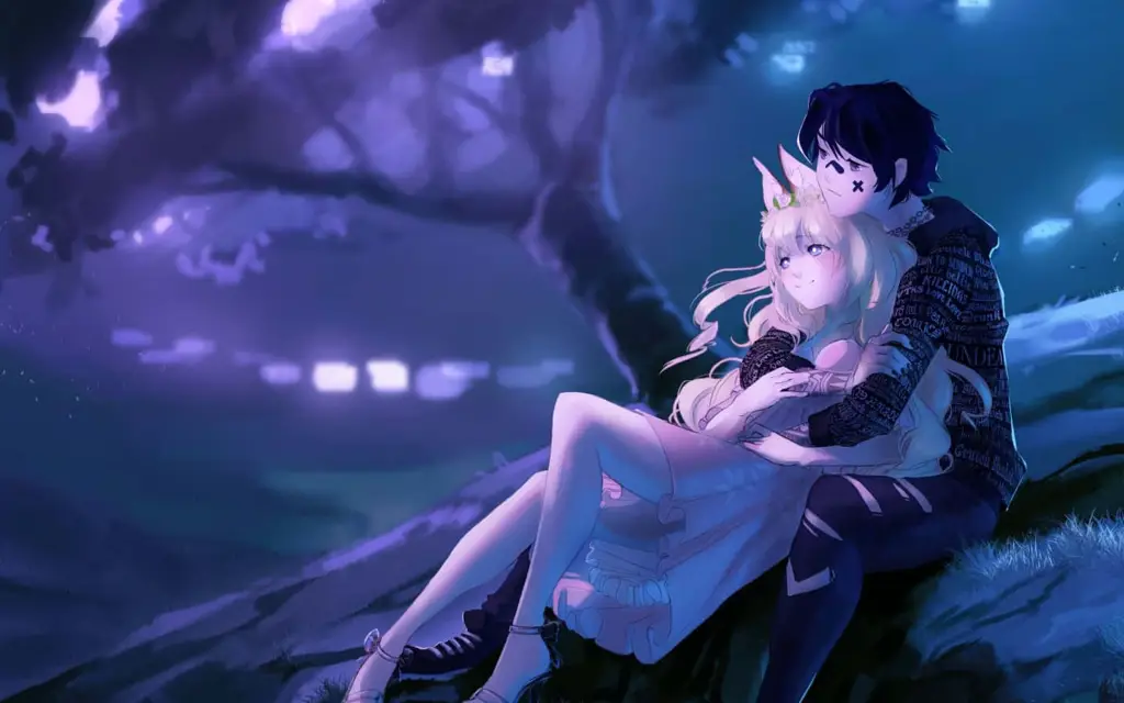 Gambar pasangan anime yang romantis