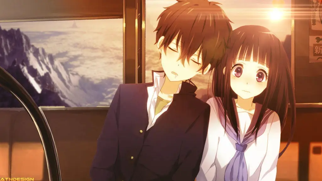 Wallpaper pasangan anime romantis