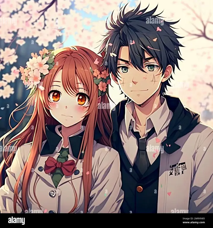 Gambar pasangan anime yang lucu dan romantis