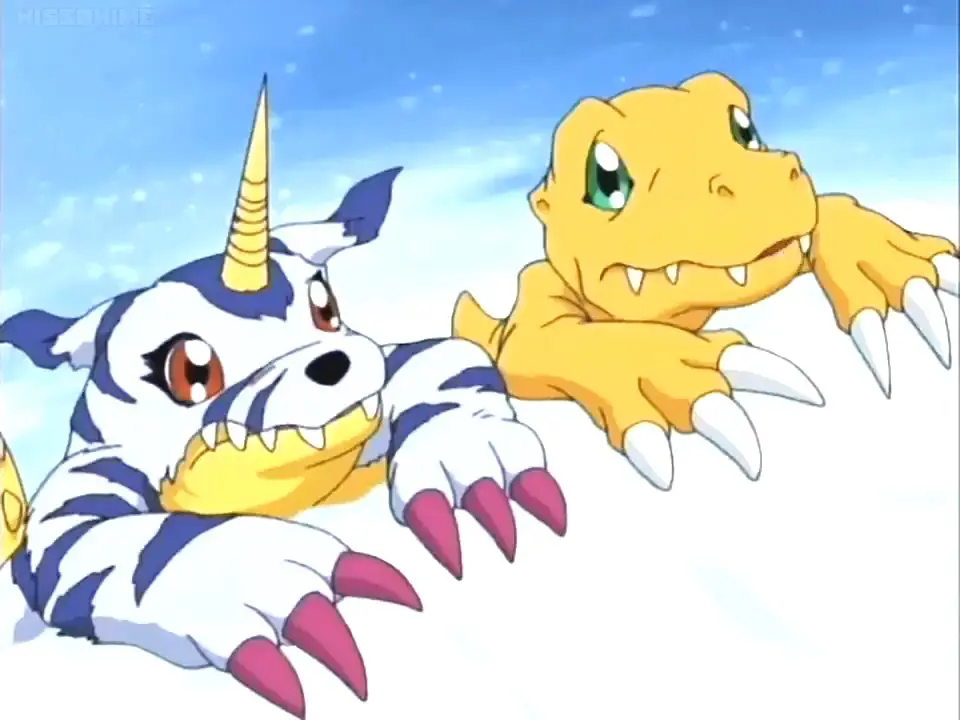 Agumon dan Gabumon, partner Digimon Taichi dan Yamato