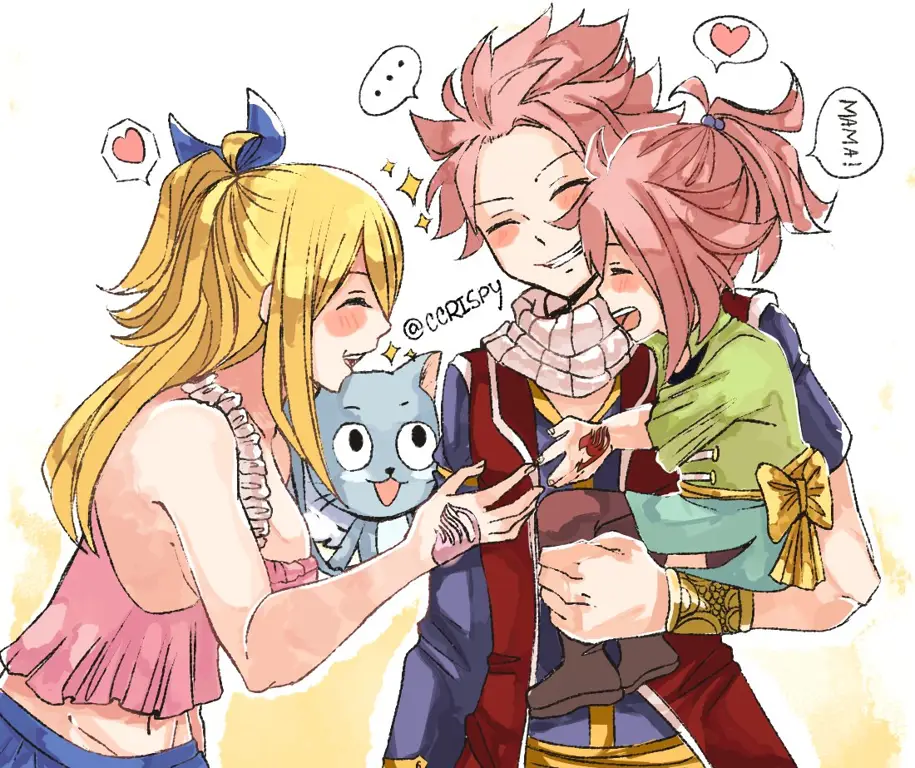 Gambar Natsu dan Lucy