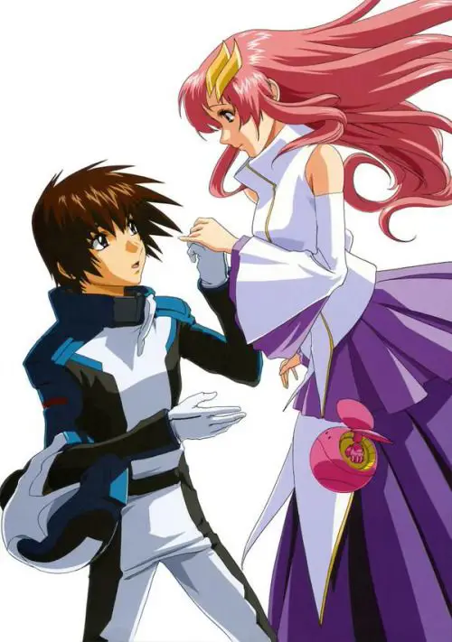 Gambar Kira Yamato dan Lacus Clyne dari Gundam Seed Freedom