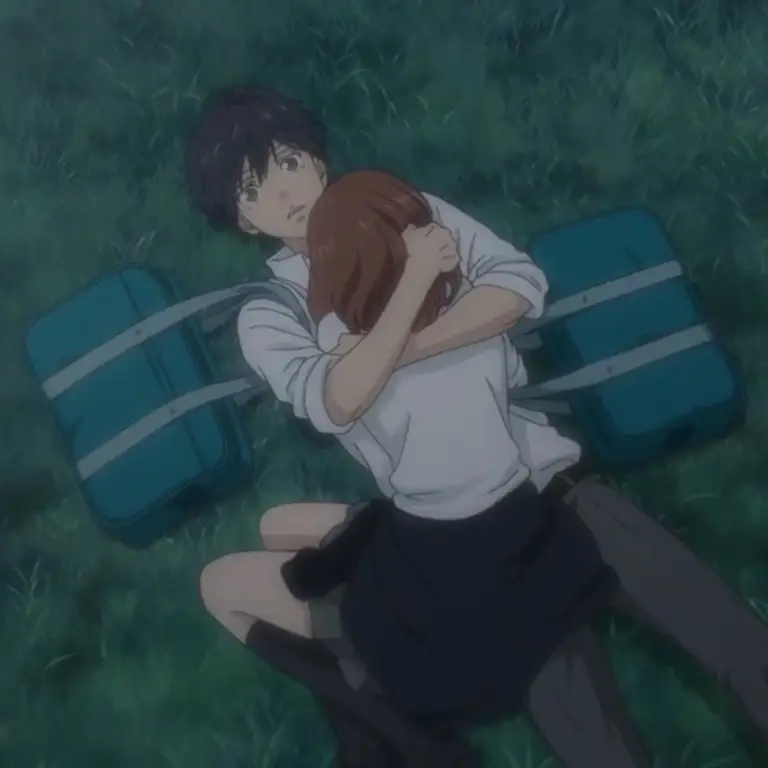 Gambar Futaba dan Kou dari Ao Haru Ride