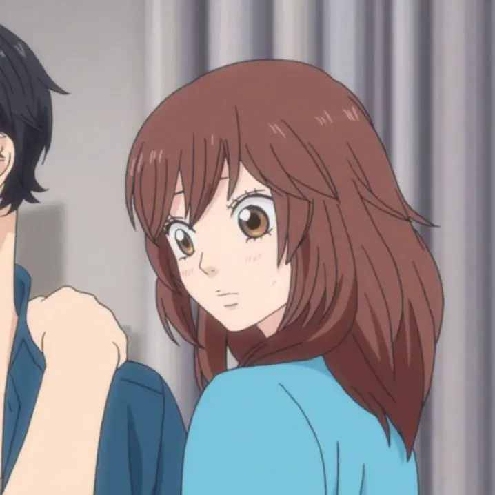 Gambar pasangan Futaba dan Kou dari anime Ao Haru Ride