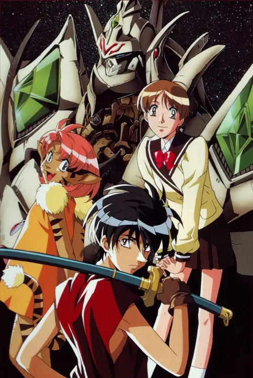 Pasangan utama dalam anime The Vision of Escaflowne Hitomi Kanzaki dan Van Fanel, karakter utama The Vision of Escaflowne
