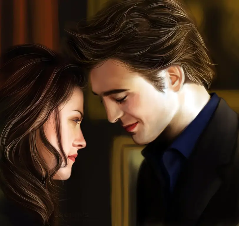 Bella Swan dan Edward Cullen dalam film Twilight