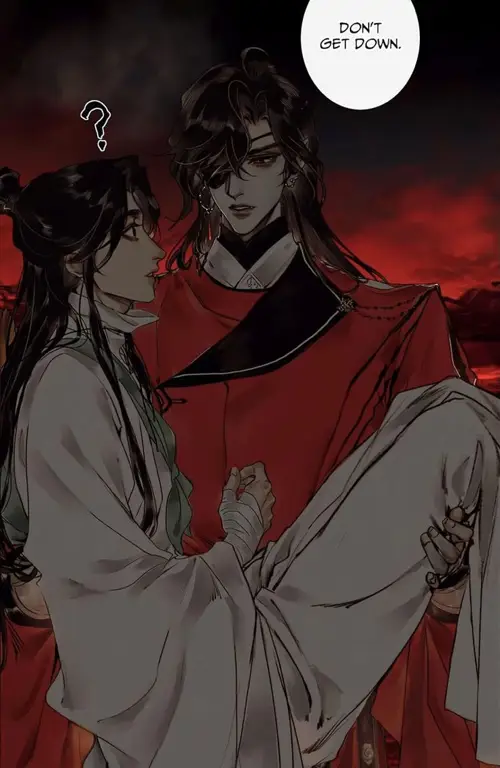 Xie Lian dan Hua Cheng dalam anime Heaven Official's Blessing