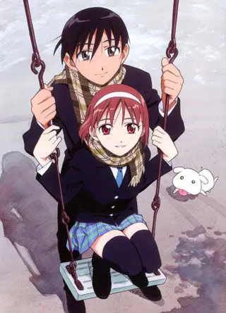 Gambar Yukino dan Soichiro dari anime Kare Kano