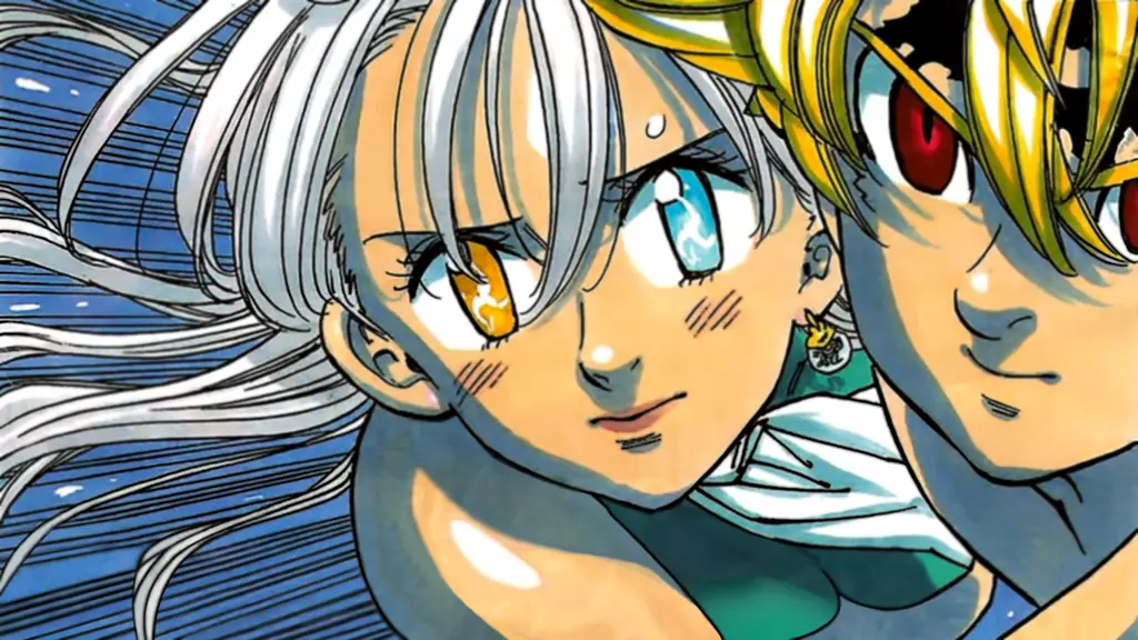 Meliodas dan Elizabeth, dua karakter utama dalam Nanatsu no Taizai