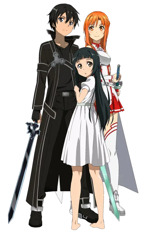 Kirito dan Asuna dalam Sword Art Online