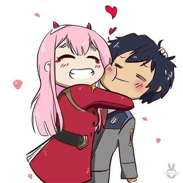 Gambar Zero Two dan Hiro