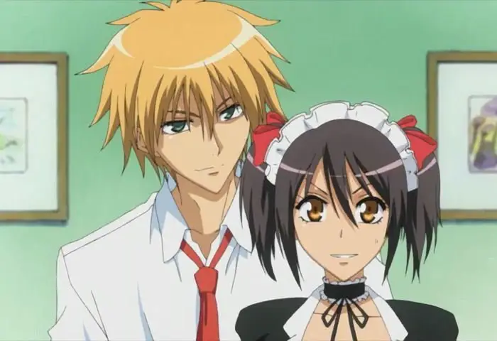 Gambar Misaki dan Usui dari Kaichou wa Maid Sama