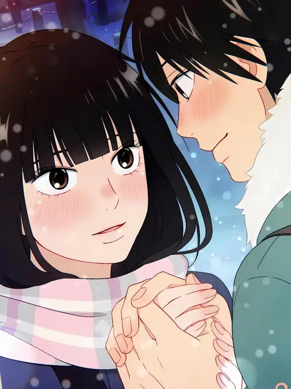 Gambar Sawako dan Kazehaya dari Kimi ni Todoke