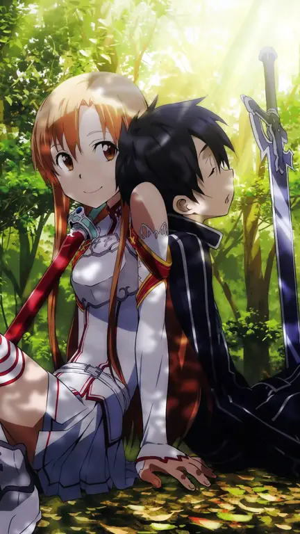 Gambar Kirito dan Asuna dalam SAO Season 2