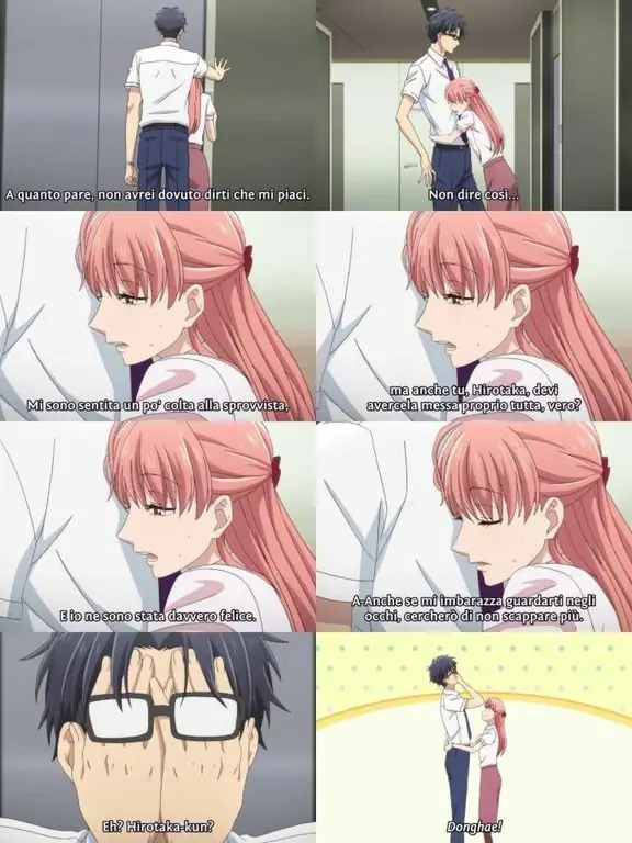 Narumi dan Hirotaka, pasangan utama dalam Wotakoi