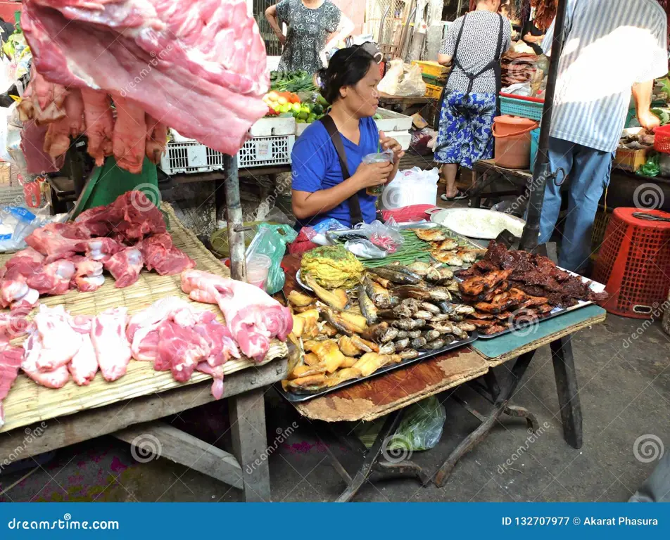 Gambar pasar fosil Kamboja