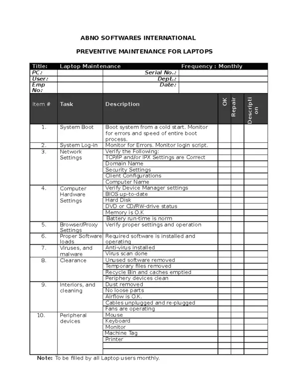 Daftar periksa untuk membeli laptop bekas