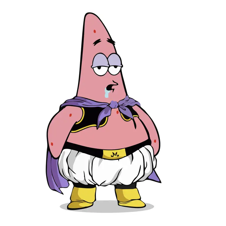 Patrick Star dalam gaya anime