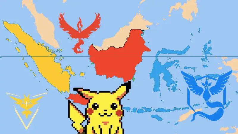 Gambar pemain Pokemon Go di Indonesia