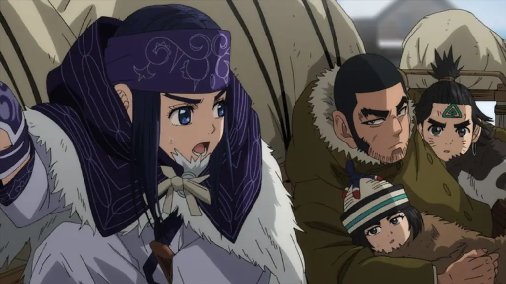 Gambar pemandangan indah dari anime Golden Kamuy