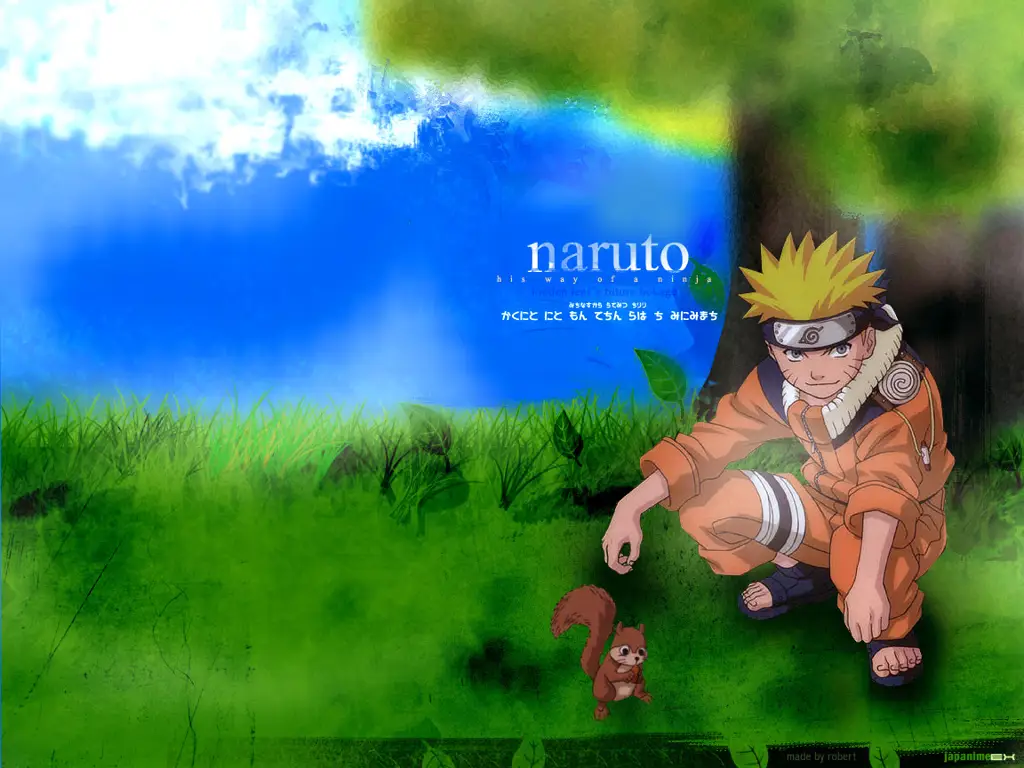 Gambar pemandangan alam dalam serial Naruto