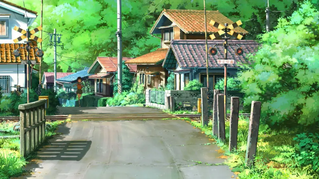 Pemandangan Anime Jepang Gambar pemandangan anime Jepang