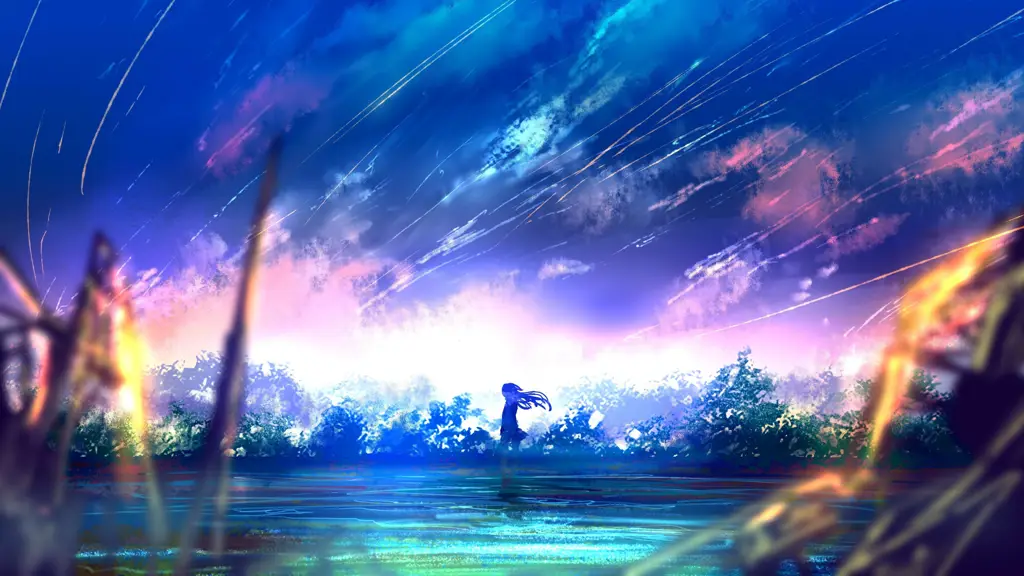 Pemandangan Anime yang Menakjubkan Gambar pemandangan anime yang indah