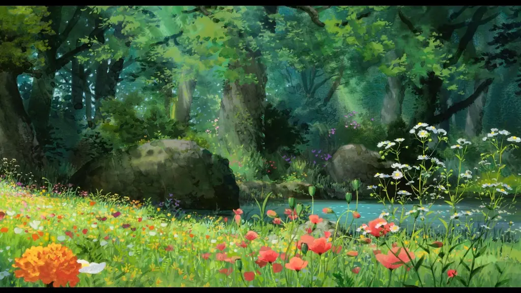 Pemandangan Anime yang Menawan Pemandangan anime yang indah