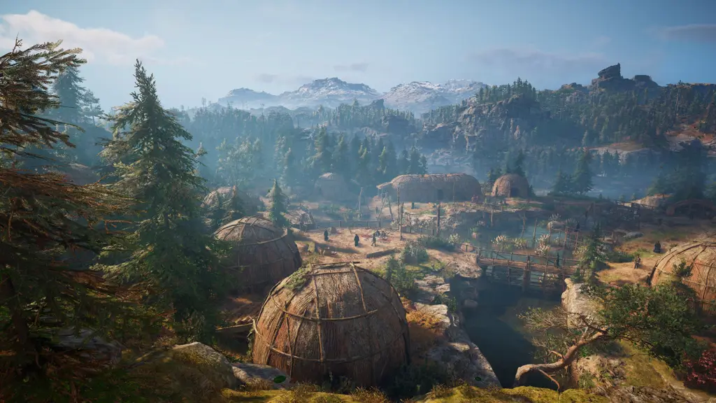 Pemandangan indah dari game Assassin's Creed Valhalla