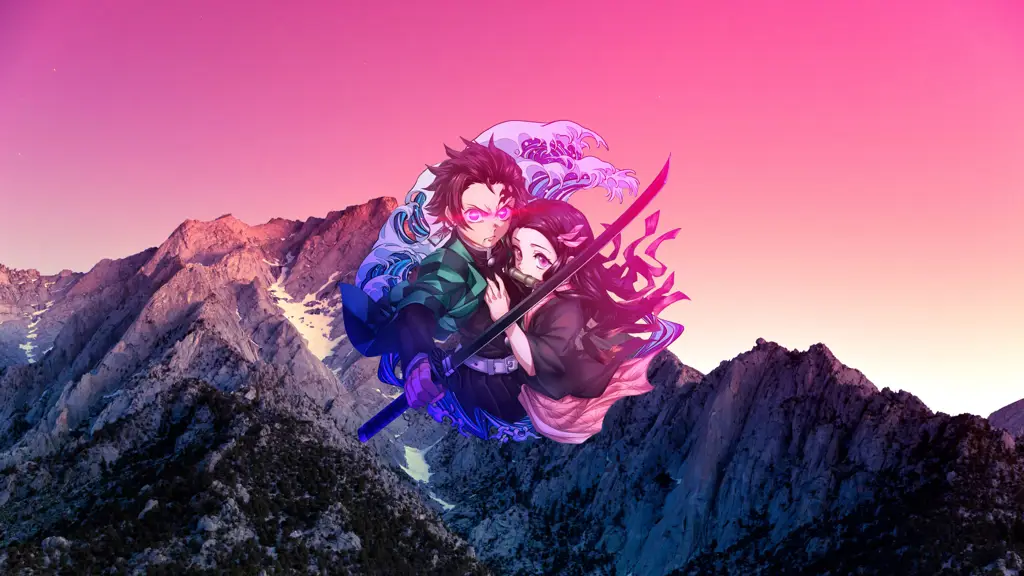 Gambar pemandangan indah dari dunia Kimetsu no Yaiba