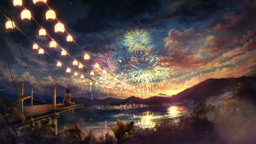 Pemandangan dalam anime Zutto Mae kara Suki deshita Gambar pemandangan anime yang indah