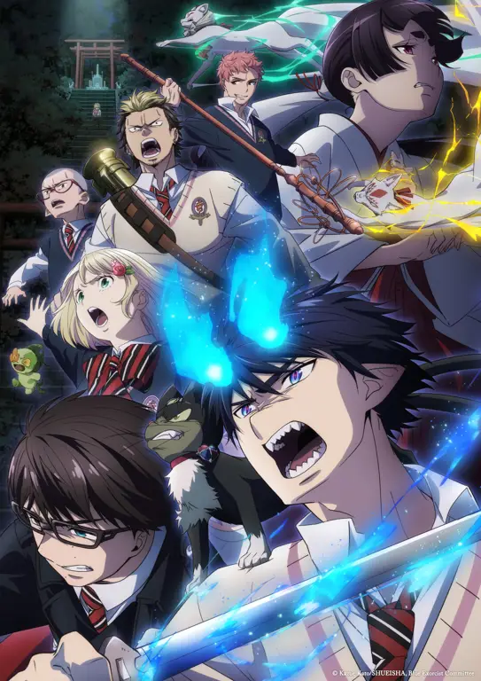 Pemandangan indah dari dunia Ao no Exorcist.