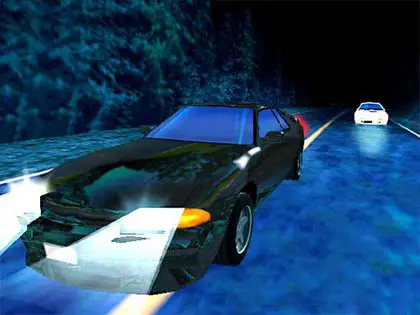 Gambar pemandangan gunung yang menjadi lokasi balapan di Initial D.