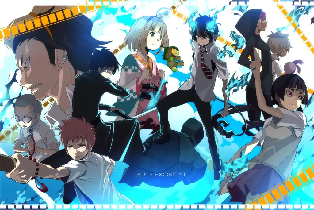 Gambar pemandangan di anime Ao no Exorcist