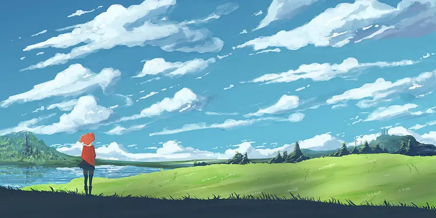 Pemandangan Indah dalam Anime Boruto Gambar pemandangan alam yang indah dalam anime Boruto