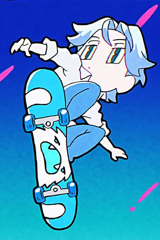 Gambar pemandangan anime Sk8 the Infinity yang indah