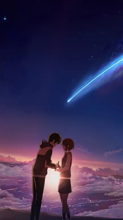 Gambar pemandangan romantis yang cocok untuk anime