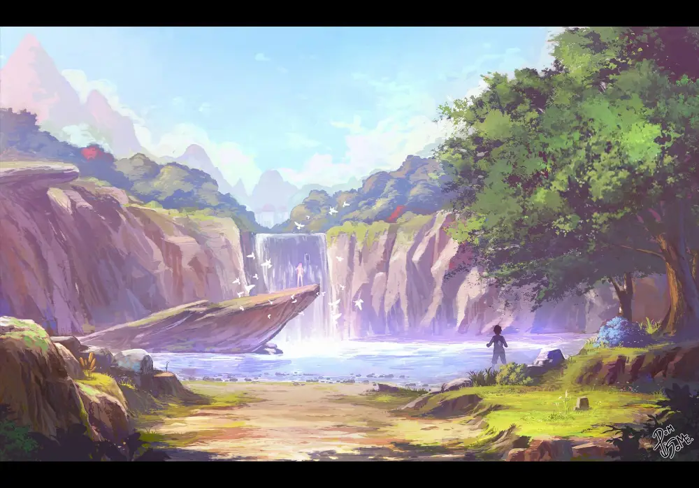 Pemandangan indah dalam dunia Darling in the Franxx Gambar pemandangan dalam anime Darling in the Franxx