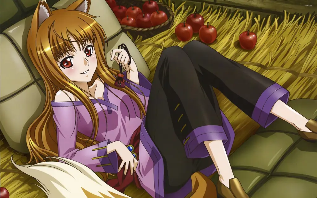 Gambar pemandangan dari anime Spice and Wolf