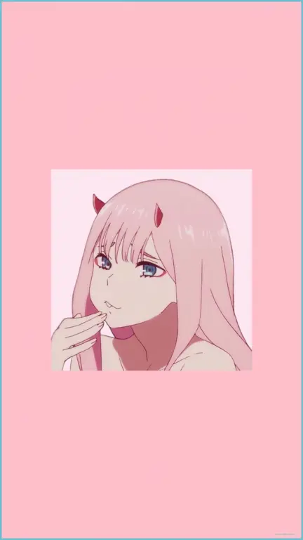 Gambar pemandangan yang indah dalam anime Darling in the Franxx