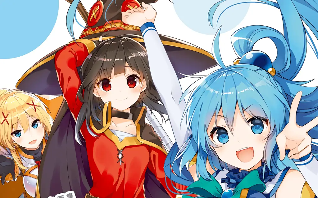 Gambar pemandangan indah dalam anime Konosuba