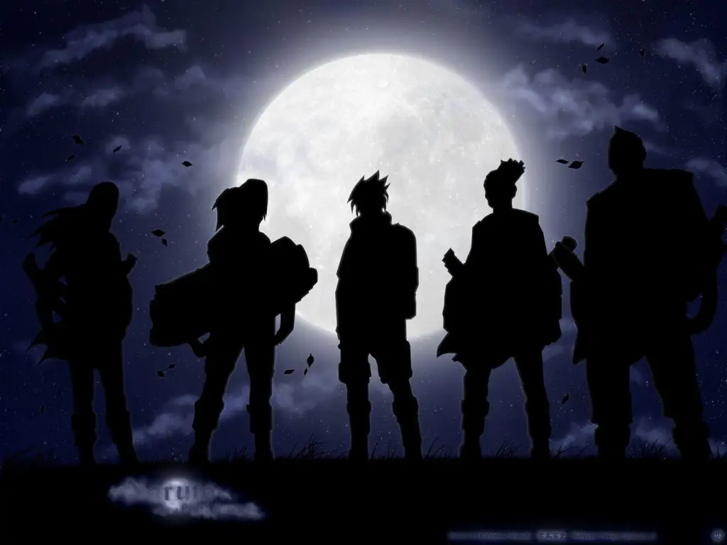 Gambar pemandangan alam dalam anime Naruto Shippuden