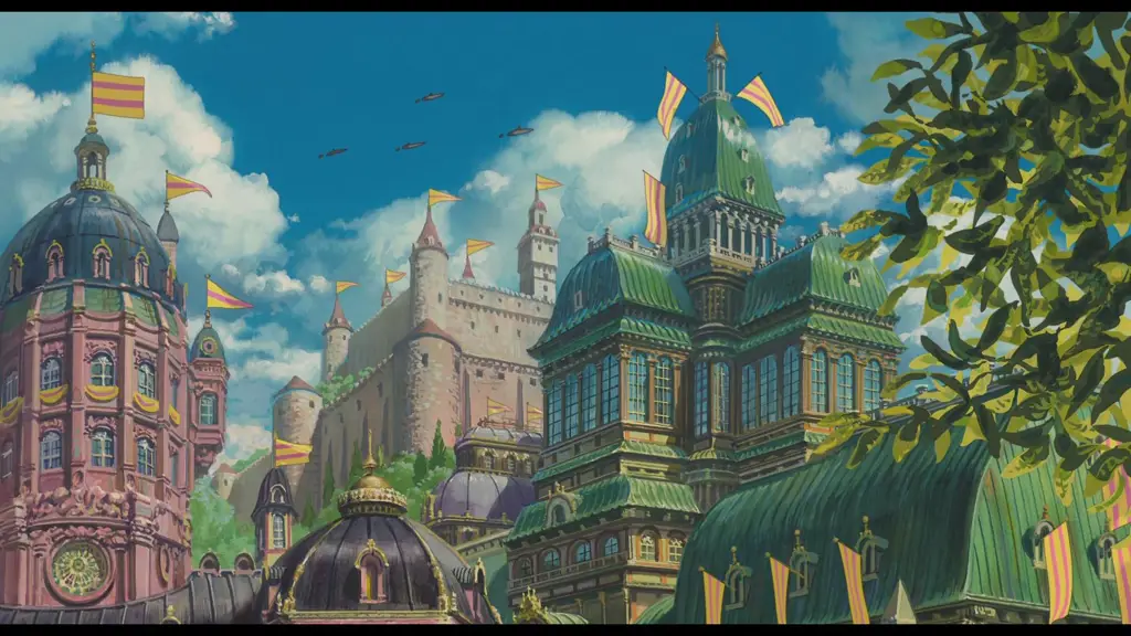 Pemandangan dari film Howl's Moving Castle