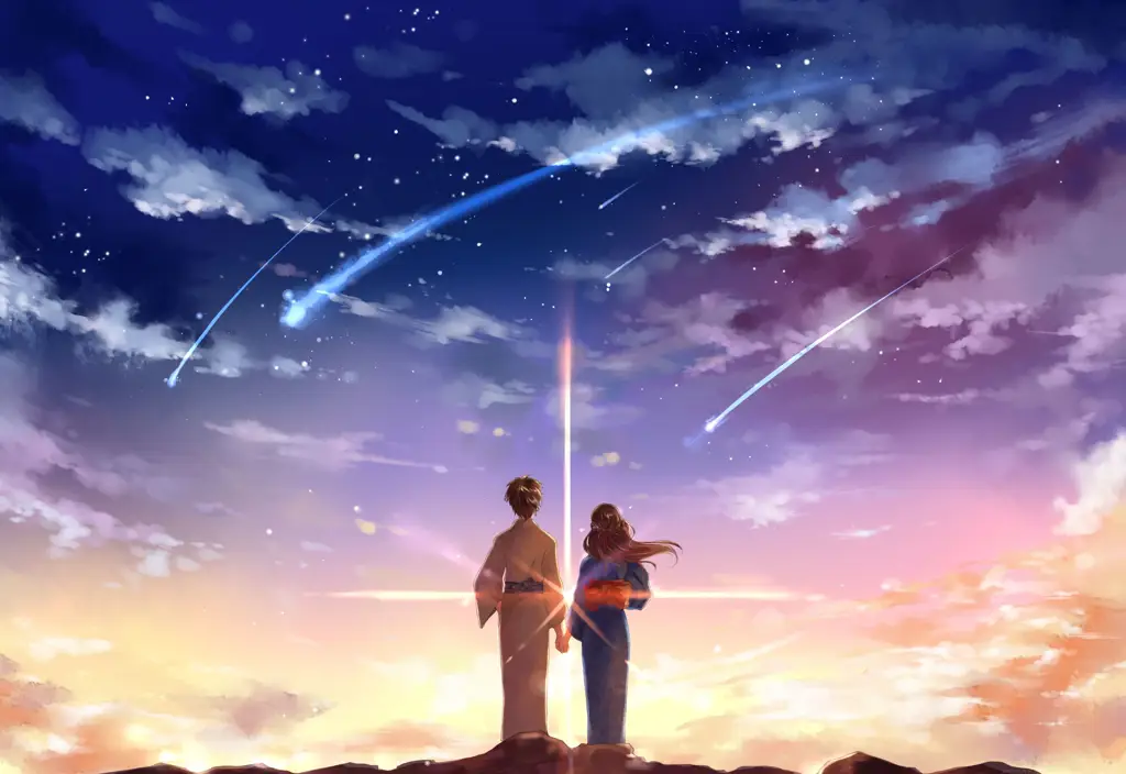 Pemandangan indah dalam film Kimi no Na wa